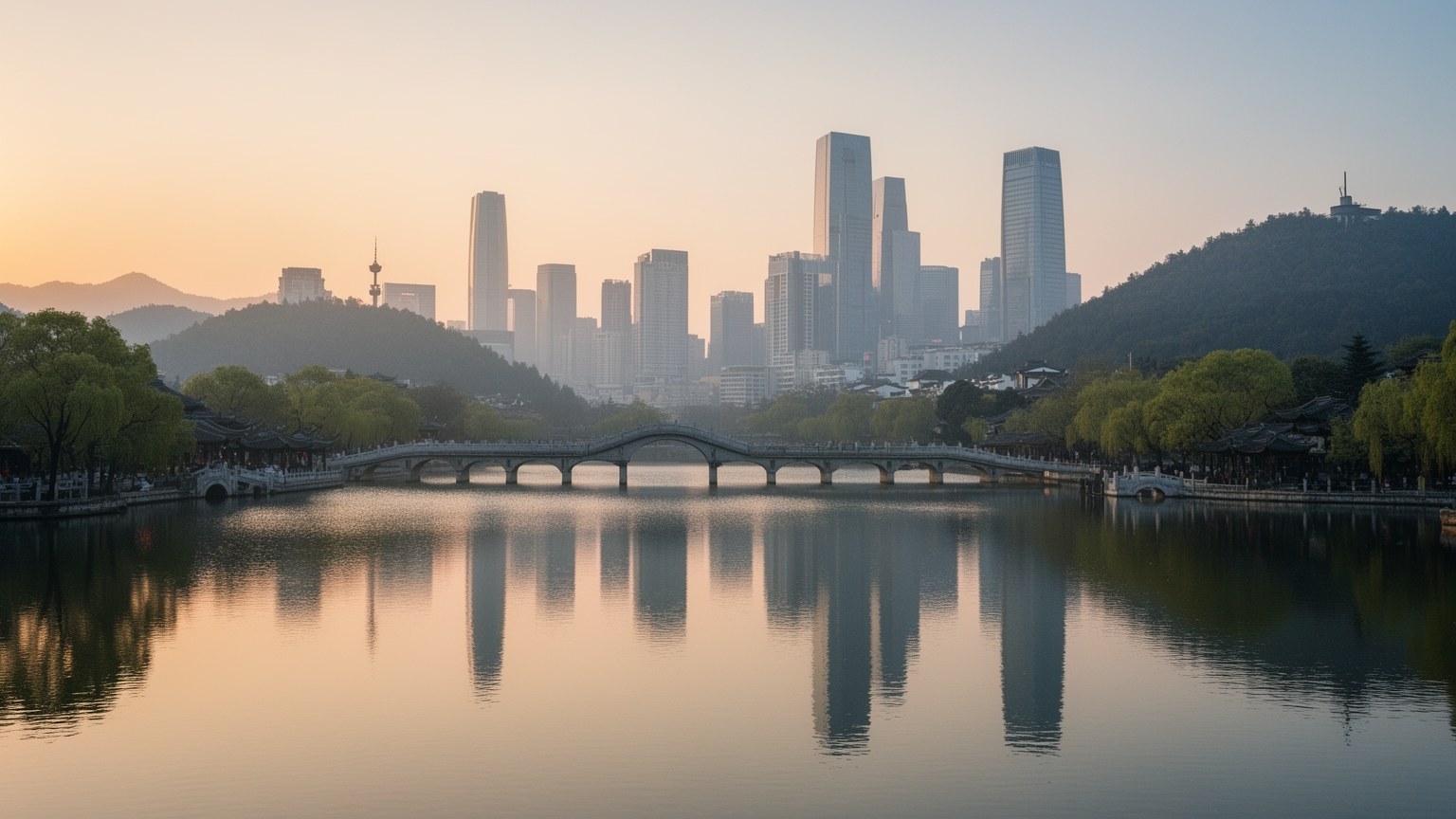 杭州の都市景観